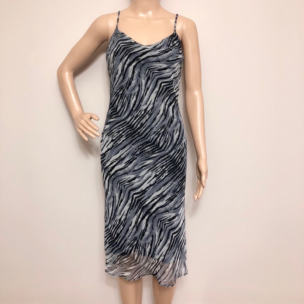 Animal Print Midi Flow Fitted Dress, NWOT